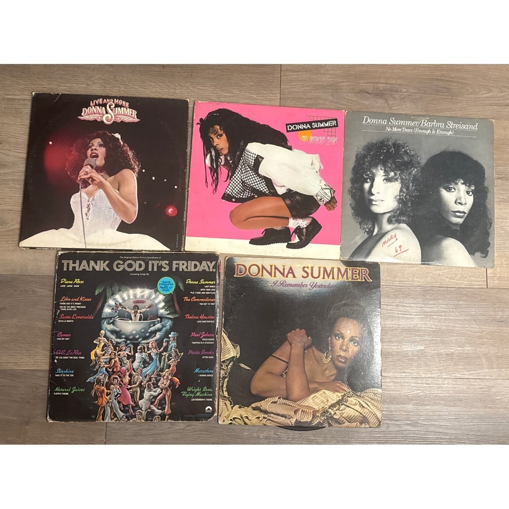 Donna Summers 5 vinyl lot  A Love Trilogy, Love to Love you Baby, Once Upon ++